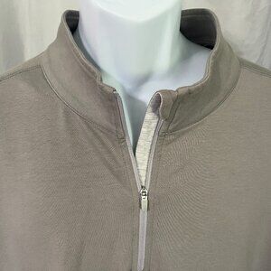 Tasc Men's solid gray bamboo blend Mint Condition 1/4 zip pullover Jacket XXL 2X